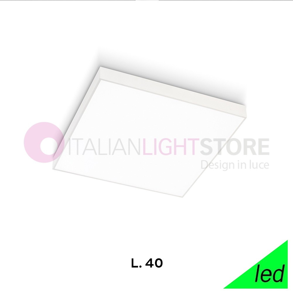 KINGSTON GEALUCE GPL310 Ceiling light Modern Square White Led L. 40