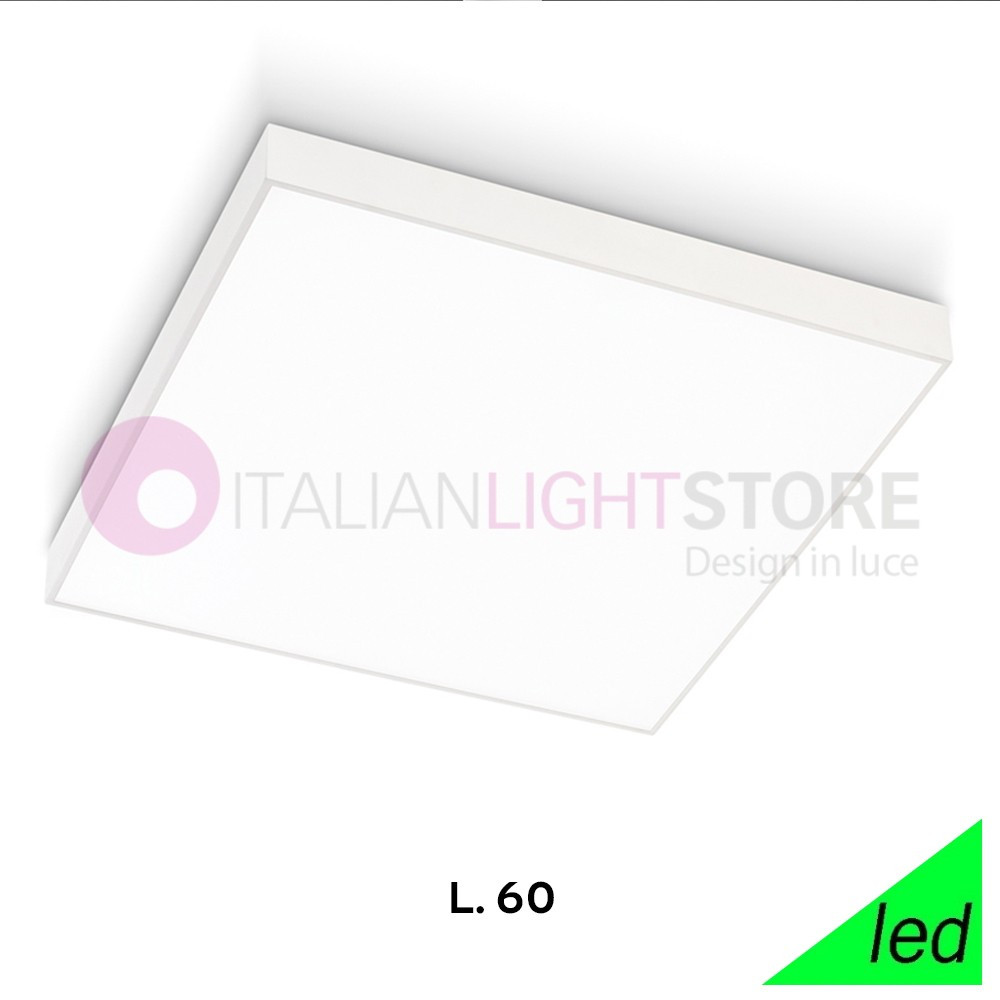 KINGSTON GEALUCE GPL312 Ceiling light Modern Square White Led L. 60