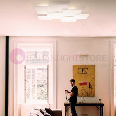 BASALT CATTANEO 897/60P-Lampe Decken-Leuchte Moderne Led-Integrierter L. 66 x 66