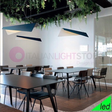 KAMI CATTANEO 891/90S Suspension Lamp, Modern Led Integrated L. 90