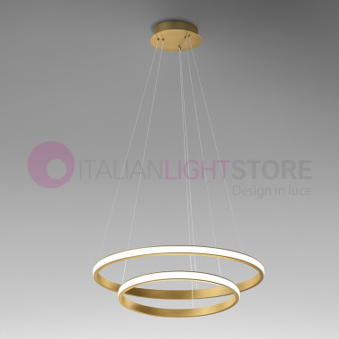 IOLE GEALUCE IOLE-S2 Modern suspension with 2 Light Circles d.67 with Integrated LED