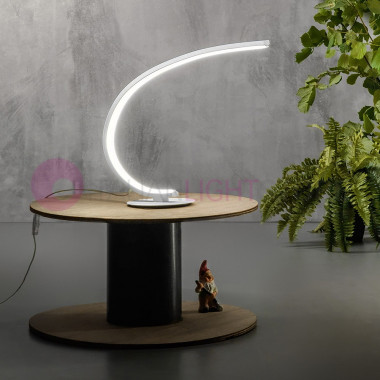 Lampe de table intégrée IOLE GEALUCE IOLE-L Moderne Lampe de table Blanc ou Or LED