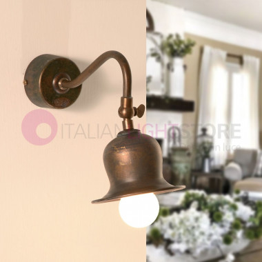 ASSISI IMAS 35874/A Wall Lamp Applique Rustic Brass Antiqued
