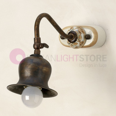CASOLA IMAS 35939/A1 Wall lamp Applique Rustica Brass and Ceramic