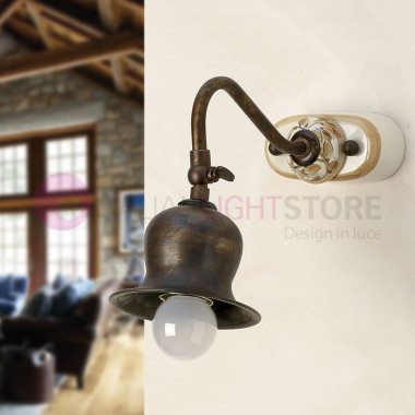 CASOLA IMAS 35939/A1 Wall lamp Applique Rustica Brass and Ceramic