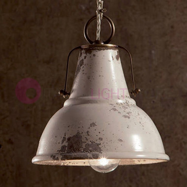 BASTIA IMAS 50043/SO22 Rustic Ceramic Lantern Suspension d.22 Industrial Style