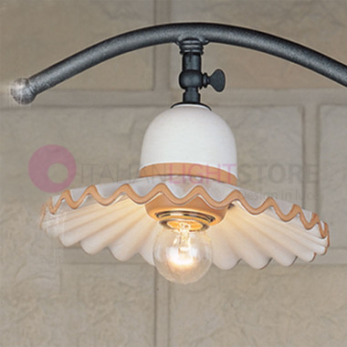 PISA IMAS 34698/3PL20 Tralcio ceiling light 3 lights Rustic ceramic decorated