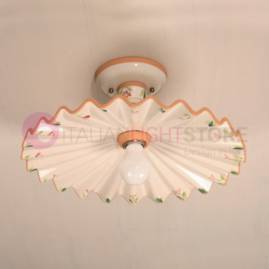 PISA IMAS 00253/42PL Ceiling light d. 32 or d. 42 Rustica in Decorated Ceramic