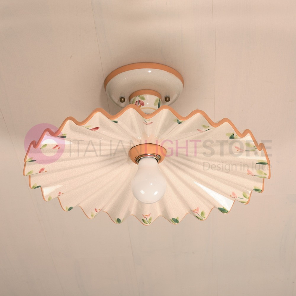 PISA IMAS 00253/42PL Luz de techo d. 32 o d. 42 Rustica en Cerámica Decorada