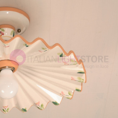 PISA IMAS 00253/42PL Plafoniera d. 32 o d. 42 Rustica in Ceramica decorata