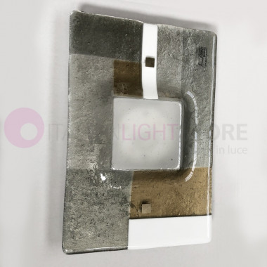 RIALTO de la luz de Techo Moderna Lámpara de pared en Cristal de Murano L. 30x20