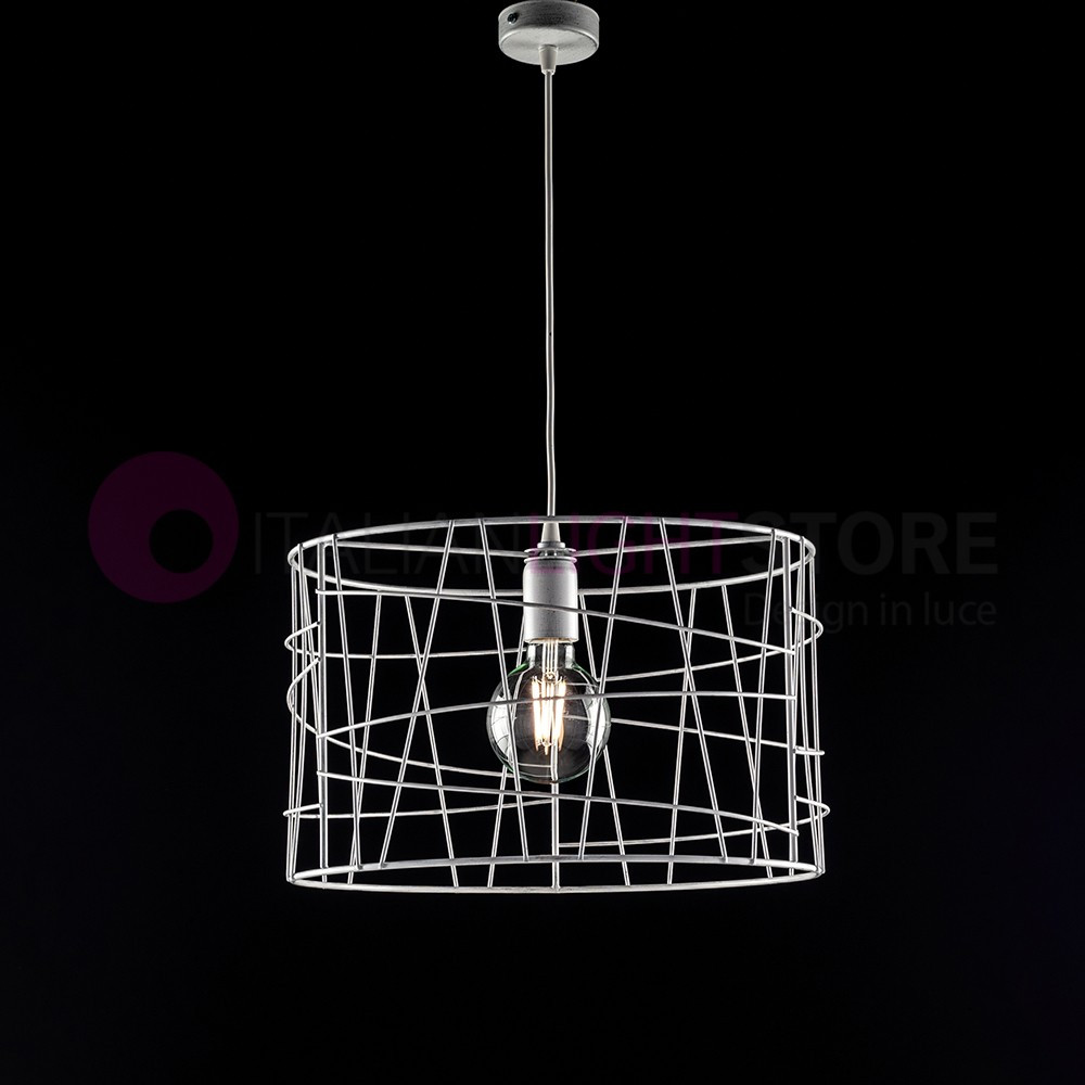 CAGE Modern suspension d. 40 Metal cage Industrial Design