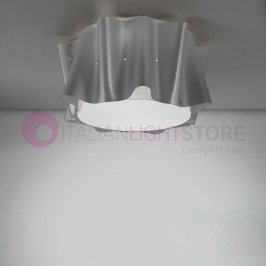 FOLIO by LINEA ZERO - Ceiling lamp Modern Design D. 50 Cm Fabric Effect