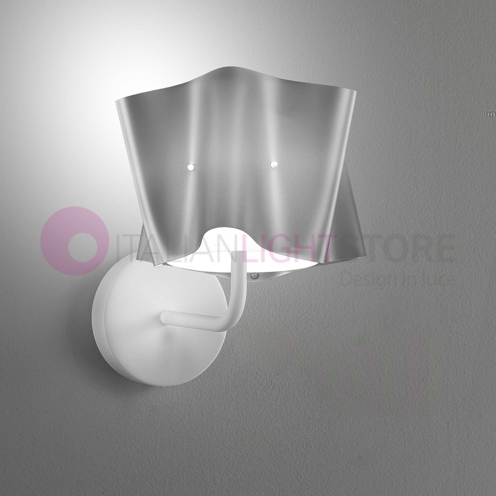 FOLIO by LINEA ZERO - Lámpara de pared de diseño moderno con pantalla de efecto tela