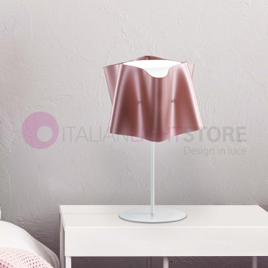 FOLIO by LINEA ZERO - Modern Design Bedside Lamp with Fabric Effect Lampshade