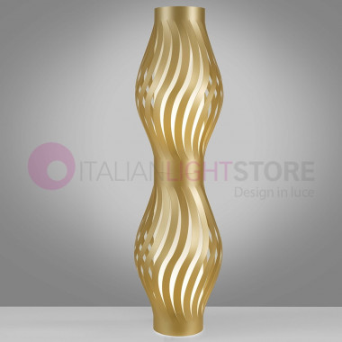 HELIOS BY LINEA ZERO - Floor Lamp Totem Design Moderno Polilux Metallizzato