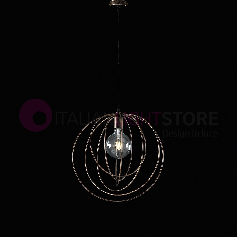 VIK Suspension moderne d. 42 Cage en métal Design industriel