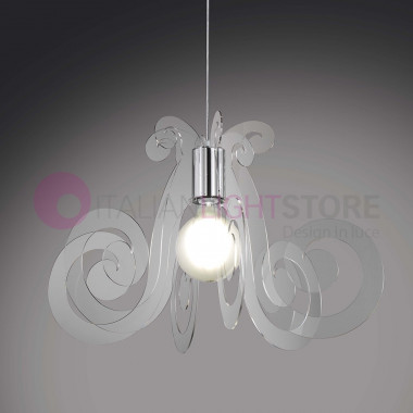 MIZAR Space Collection- Lampadario Sospensione Metacrilato Design Moderno - Linea Zero