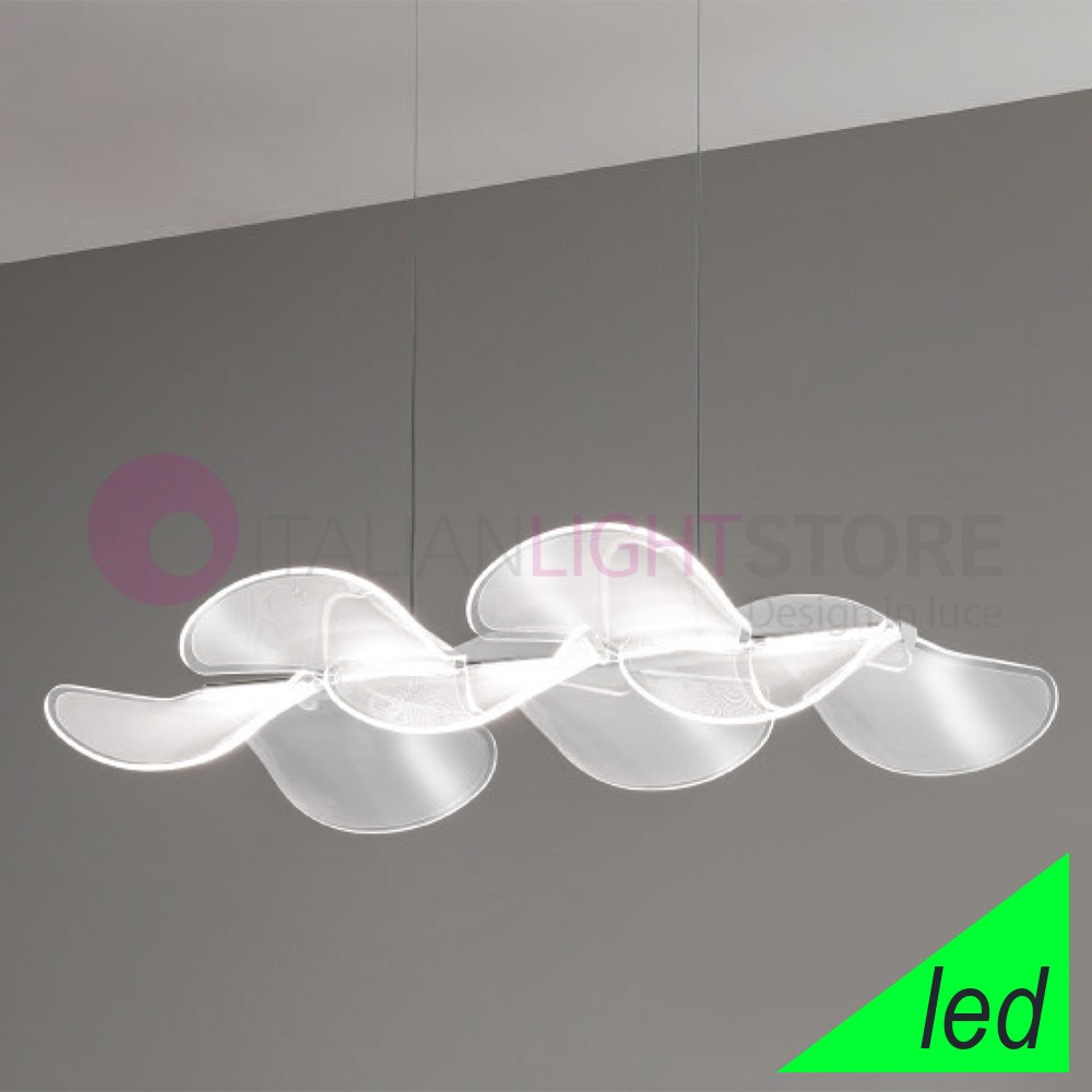 SYLVIE FABAS 3626-46-102 Integrated Led Pendant Lamp L. 58x37 Modern Design