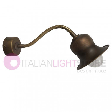 ASSISI IMAS 35968/A74 Wall Lamp Rustic Wall Lamp Flexible Brass Antique