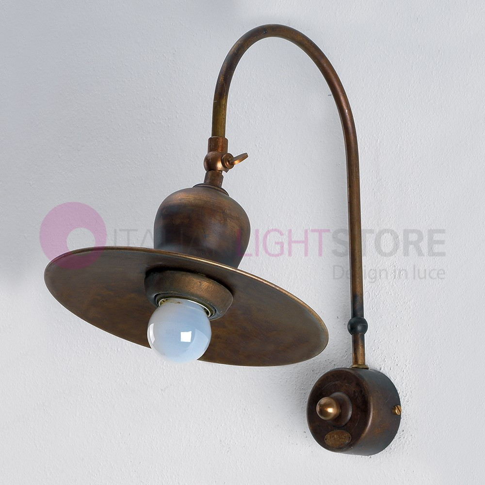 TODI IMAS FIRENZE 35976/A19 Wall Lamp Wall Lamp Rustico Ottone Anticato