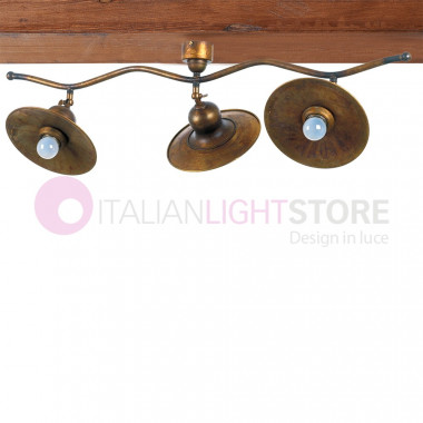 TODI IMAS FIRENZE 35972/3PL19 Ceiling lamp 3 lights Rustico Ottone Anticato