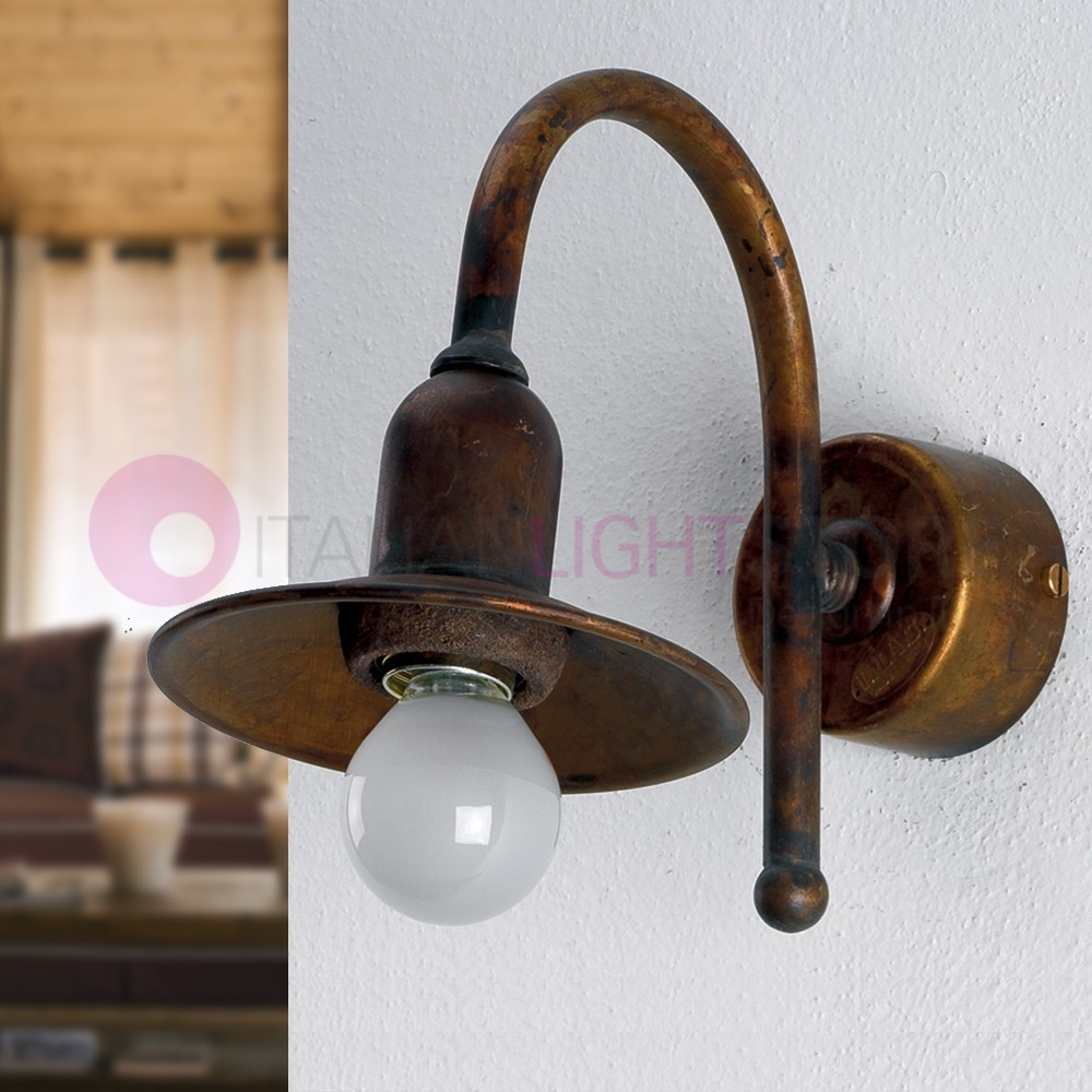 TODI IMAS FIRENZE 35963A12 Lámpara de pared Lámpara de pared Rustico Ottone Anticato TODI IMAS FIRENZE 35963A12 Lámpara de pared Lámpara de pared Rustico Ottone Anticato