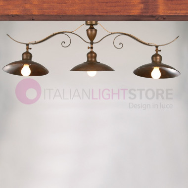 TODI IMAS FIRENZE 41103/3PL29 Ceiling lamp 3 lights Rustico Ottone Anticato