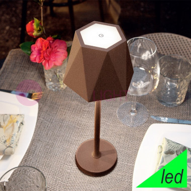 FIJI ONDALUCE CICIRIELLO Lampe de Table Extérieure Moderne IP54 Led Dimmer