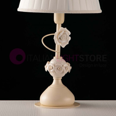 AMALFI Lampe de table h 35 Classic porcelaine céramique Capodimonte