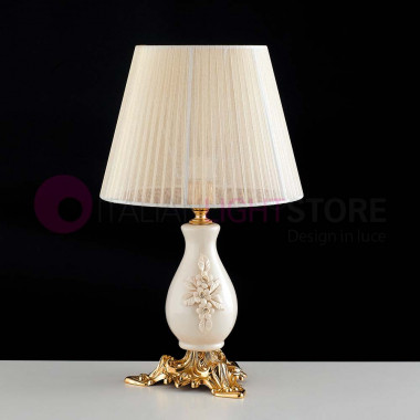 POMPEI Table lamp h 35 Classic with Capodimonte ceramic