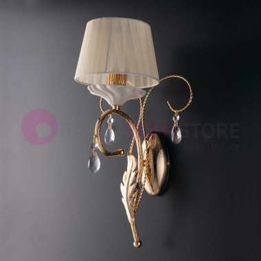 POMPEI Classic wall lamp with Capodimonte ceramic