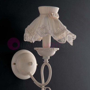 ROMANTICA Lámpara de pared Classica porcelana cerámica Capodimonte