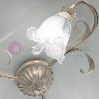 EMILY DUEP Ceiling lamp 3 Lights Wrought Iron Style Rustic Florentine