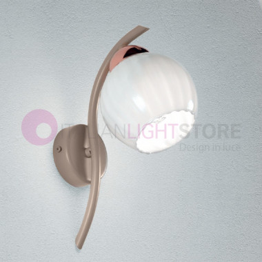 GINEVRA Modern wall lamp taupe or white