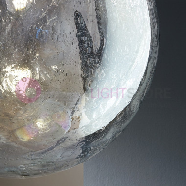 MOON Moderne Pendelleuchte aus mundgeblasenem Glas D. 20 cm