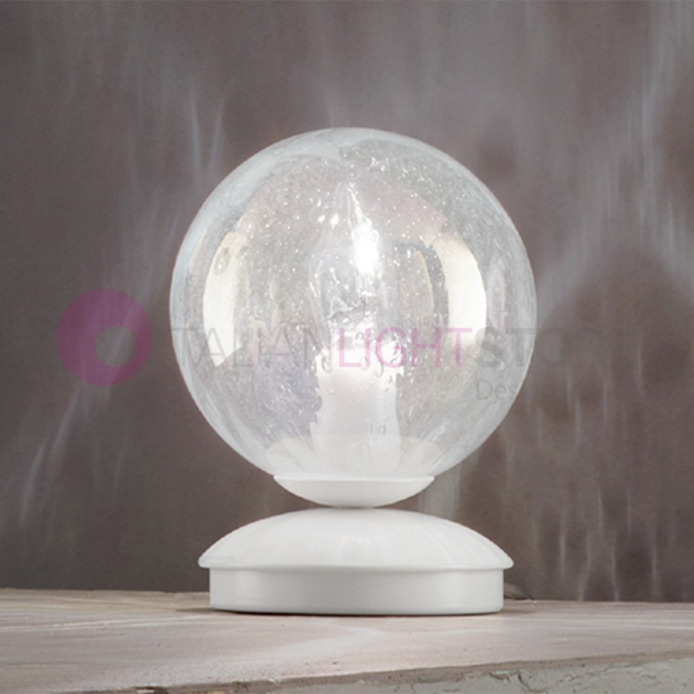 MOON Modern Blown Glass table lamp Sfera D. 15 cm MOON Modern Blown Glass table lamp Sfera D. 15 cm