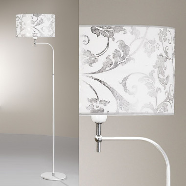 FASHION Floor lamp Design with Shades of Arabesque Silver