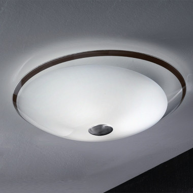 SQUARE ANTEALUCE Diseño moderno techo de cristal luz plata o wenghe