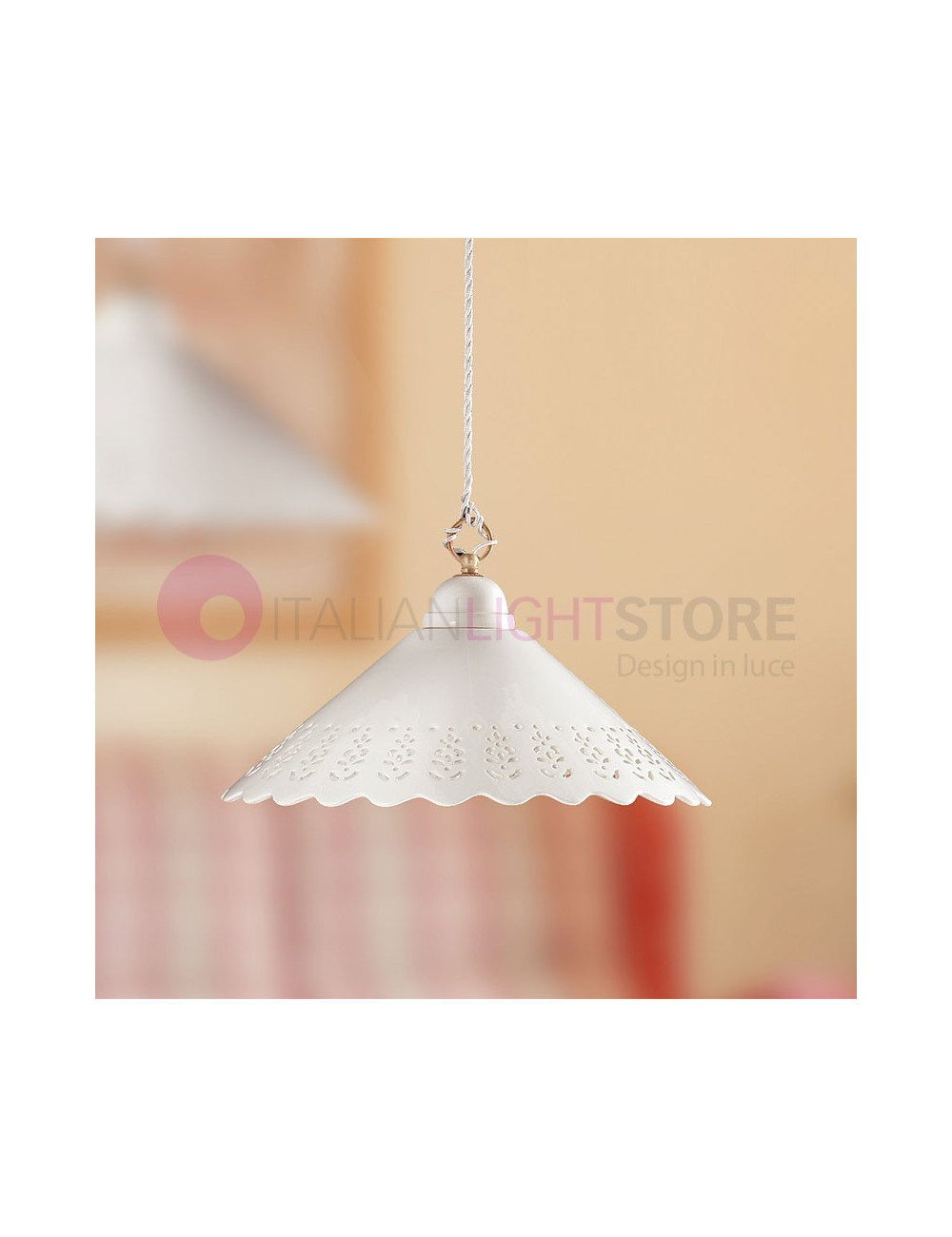 VOLTERRA Pendant Lamp d. 40 Rustic Country Style