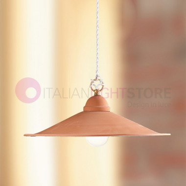 TERRICCIOLA Suspension Pendant Lamp Hand-made Italian Terracotta