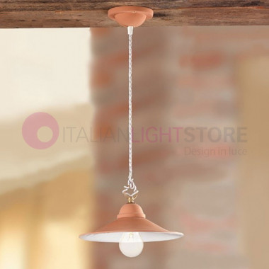 TERRICCIOLA Suspension Pendant Lamp Hand-made Italian Terracotta