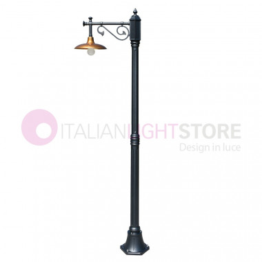 NIKE ANTHRACITE 8165/1L Garden lamp 1 light with antique brass plate