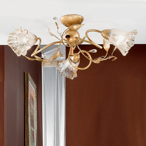 Emma Lámpara de techo con 3 luces estilo clásico