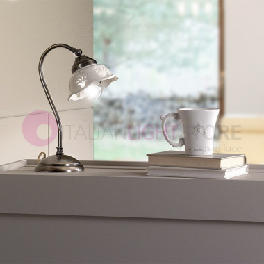 RIPARBELLA Lampe de Table, de la Céramique et Laiton Rustique Pays