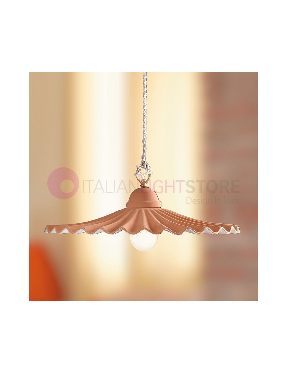 CORTONA Pendant Lamp Hand-made Italian Terracotta