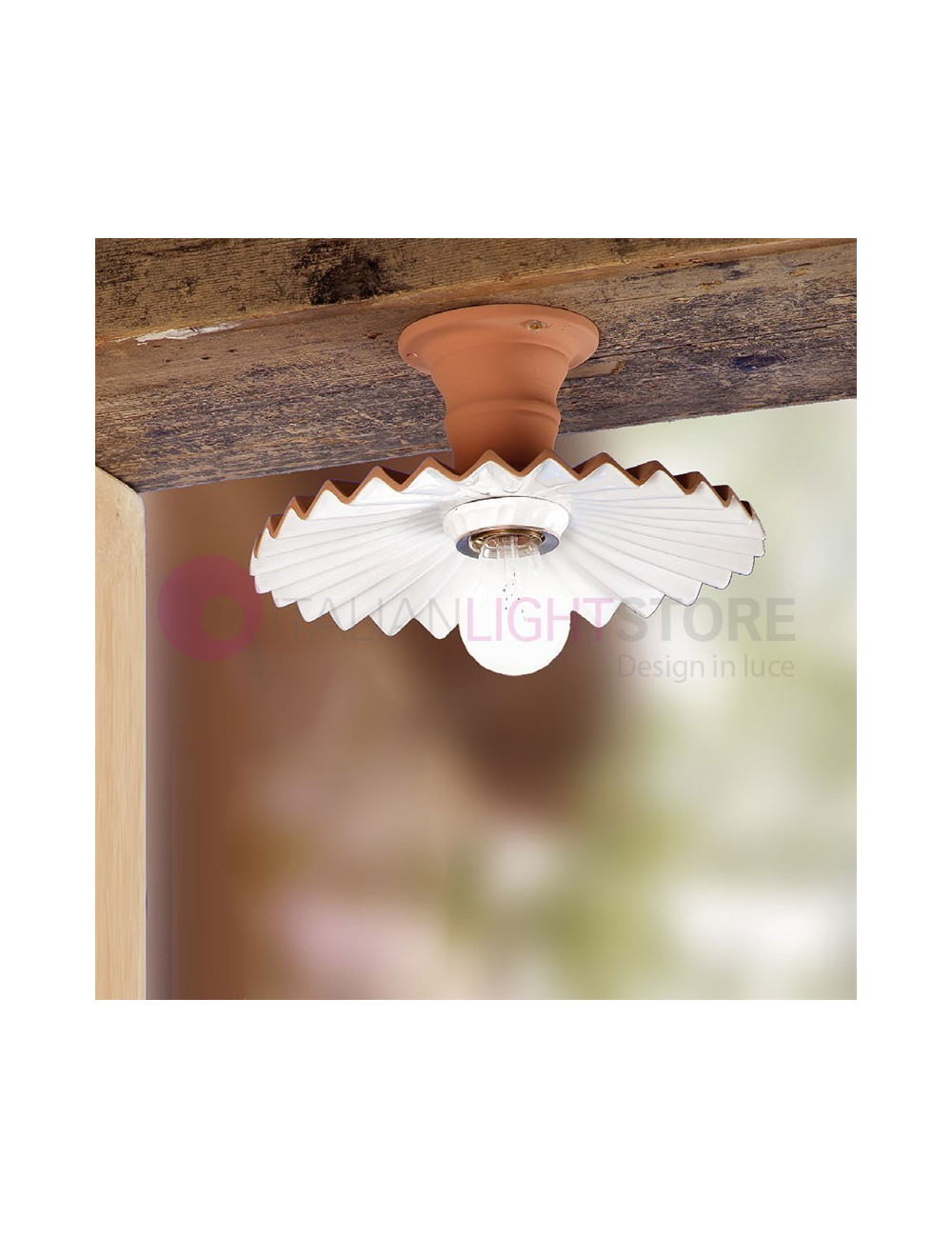 CORTONA Ceiling Lamp Italian Terracotta Rustic Country CORTONA Ceiling Lamp Italian Terracotta Rustic Country