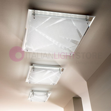 GALAXY FABAS 3285-65-102 Modern Led Ceiling Light Square Glass 45x45