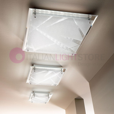 GALAXY FABAS 3285-69-102 Modern Led Ceiling Light Square Glass 26x26