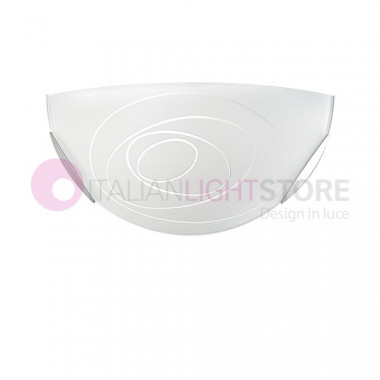 KENT FABAS 3061-21-102 Lámpara de pared de vidrio blanco Diseño moderno